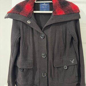 American Eagle Outfitters Women's Fleece Jacket Black Size M